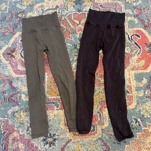 FP Movement Good Karma Legging Bundle (Green and Acid wash Black) XS/S